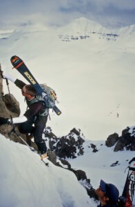 Dylan Freed and Andrew McLean, during production of "Steep", Olafsfjordur, Iceland