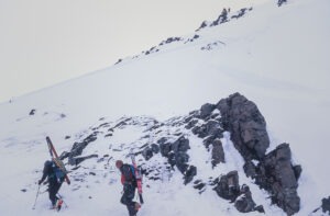 Dylan Freed and Andrew McLean, during production of "Steep", Olafsfjordur, Iceland
